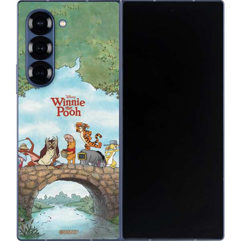 Disney Winnie the Pooh All Characters Galaxy Z Fold6 Skin