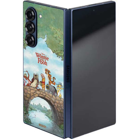 Disney Winnie the Pooh All Characters Galaxy Z Fold6 Skin