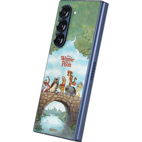 Disney Winnie the Pooh All Characters Galaxy Z Fold6 Skin
