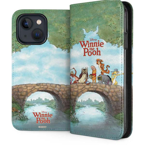 Disney Winnie the Pooh All Characters iPhone 14 Folio Case