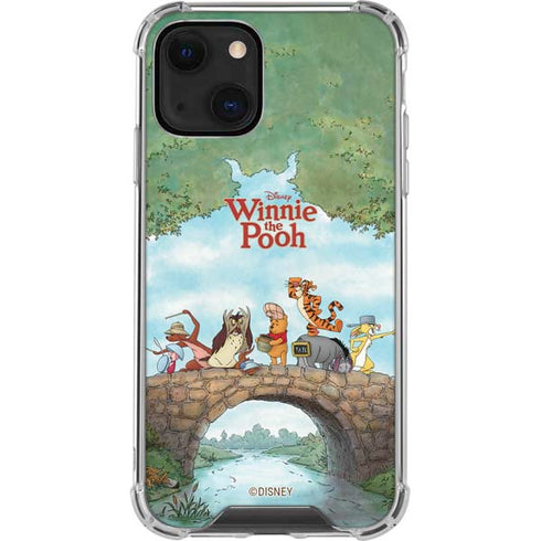 Disney Winnie the Pooh All Characters iPhone 14 Plus Clear Case