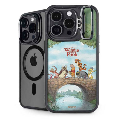 Disney Winnie the Pooh All Characters iPhone 14 Pro Kickstand Case