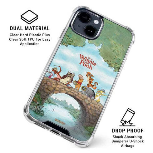 Disney Winnie the Pooh All Characters iPhone 15 Clear Case