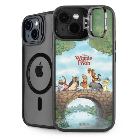 Disney Winnie the Pooh All Characters iPhone 15 Plus Kickstand Case