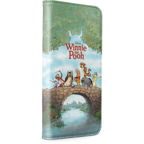 Disney Winnie the Pooh All Characters iPhone 15 Pro Folio Case