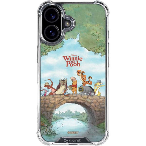 Disney Winnie the Pooh All Characters iPhone 16 Plus Clear Case