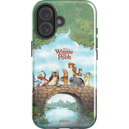 Disney Winnie the Pooh All Characters iPhone 16 Plus Impact Case