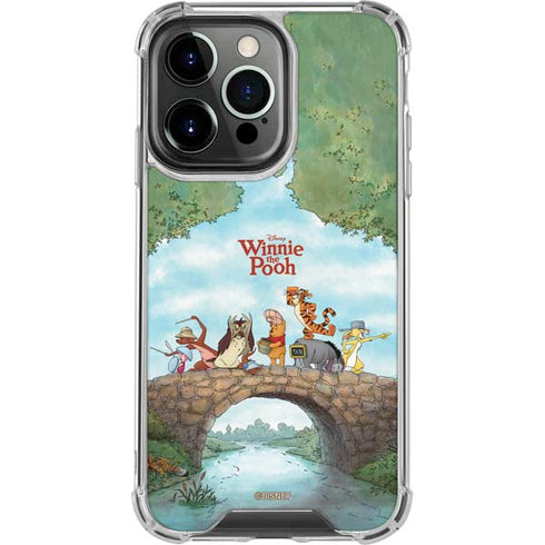 Disney Winnie the Pooh All Characters iPhone 16 Pro Clear Case