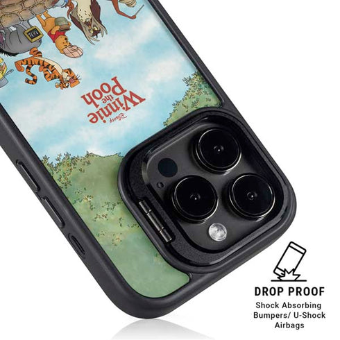 Disney Winnie the Pooh All Characters iPhone 16 Pro Max Kickstand Case