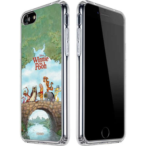 Disney Winnie the Pooh All Characters iPhone SE (2nd & 3rd Gen) Clear Case