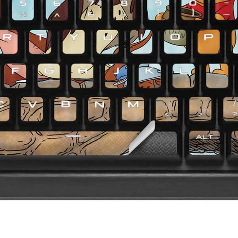 Disney Winnie the Pooh All Characters K95 RGB PLATINUM Mechanical Gaming Keyboard Skin