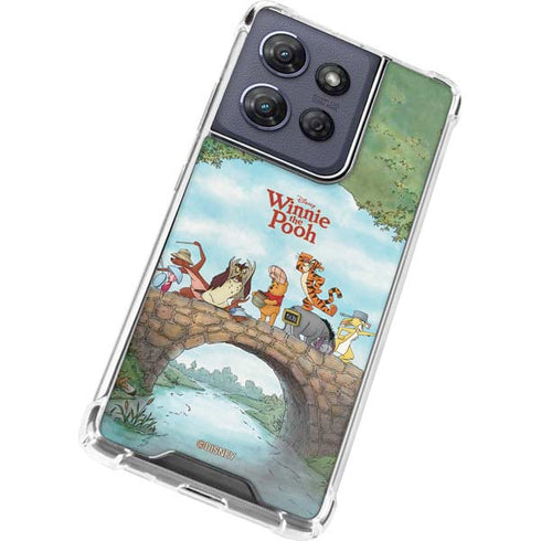 Disney Winnie the Pooh All Characters Moto G 5G (2025) Clear Case