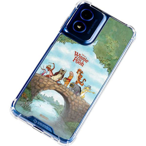 Disney Winnie the Pooh All Characters Moto G 5G (2024) Clear Case