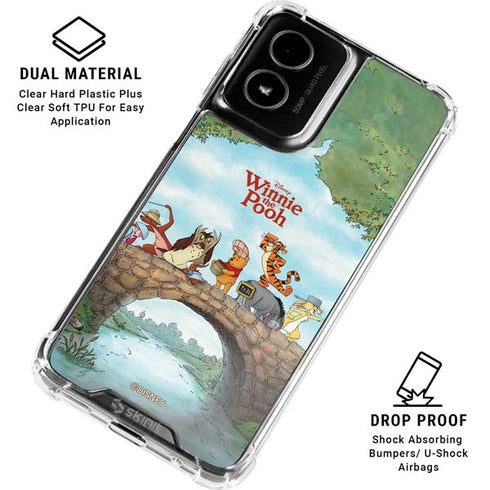 Disney Winnie the Pooh All Characters Moto G Power 5G (2024) Clear Case