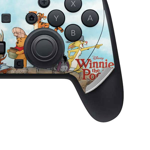Disney Winnie the Pooh All Characters Nintendo Switch 2 (2025) Pro Controller Skin