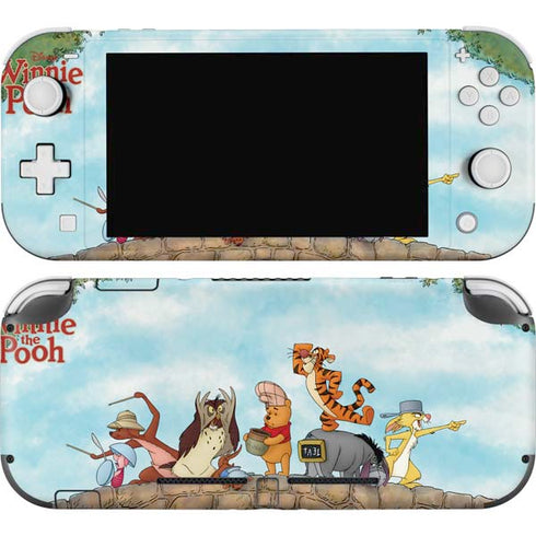 Disney Winnie the Pooh All Characters Nintendo Switch Lite Skin