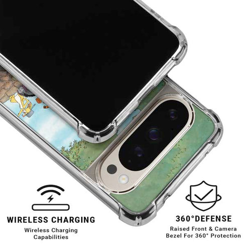 Disney Winnie the Pooh All Characters Pixel 9/9 Pro Clear Case