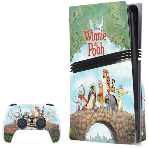 Disney Winnie the Pooh All Characters PS5 Pro Disk Bundle Skin