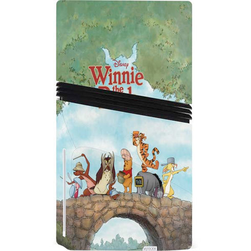 Disney Winnie the Pooh All Characters PS5 Pro Disk Console Skin