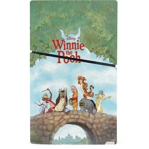 Disney Winnie the Pooh All Characters PS5 Slim Digital Edition Console Skin
