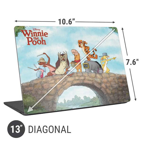 Disney Winnie the Pooh All Characters Universal Laptop 13in (10.6 x 7.6in) Skin
