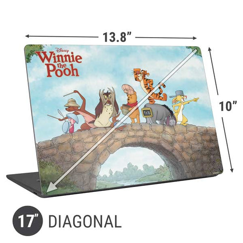 Disney Winnie the Pooh All Characters Universal Laptop 17in (13.8 x 10in) Skin