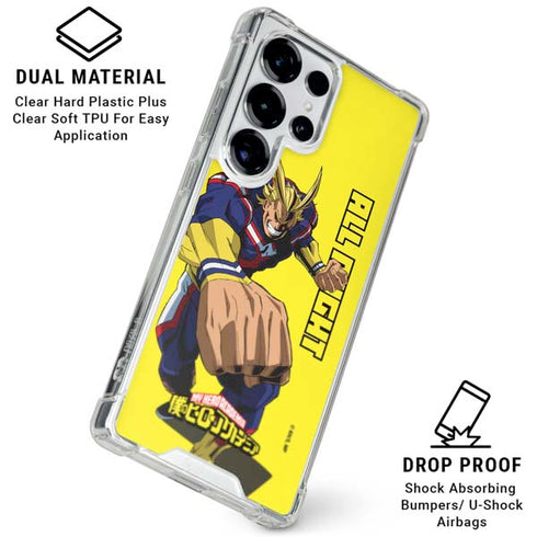 My Hero Academia All Might Season 5 Galaxy S26 Ultra Clear Case