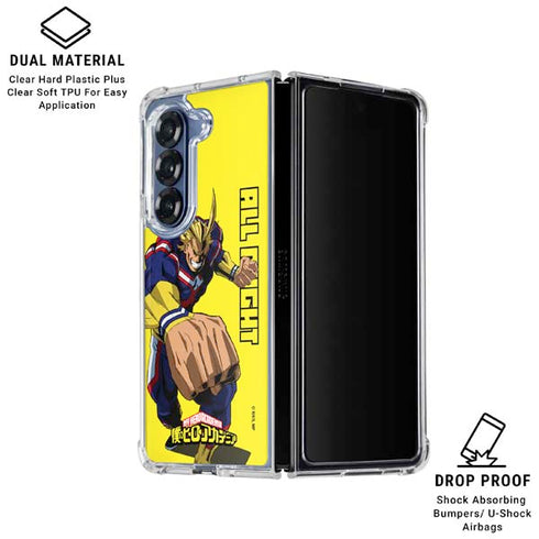 My Hero Academia All Might Season 5 Galaxy Z Fold7 Clear Case