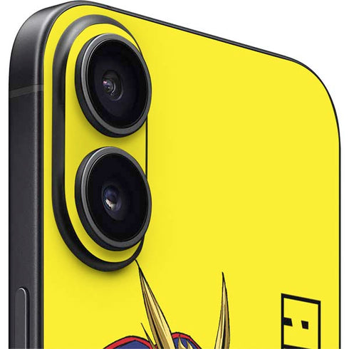 My Hero Academia All Might Season 5 iPhone 16 Plus Skin