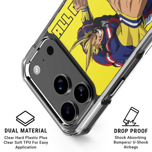 My Hero Academia All Might Season 5 iPhone 17 Pro Max Clear Case