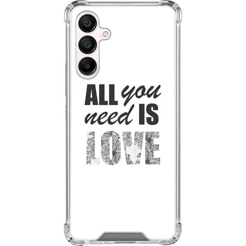 All You Need Is Love BW Galaxy A16 5G Clear Case