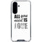 All You Need Is Love BW Galaxy A36 5G Clear Case