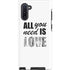 All You Need Is Love BW Galaxy Cases