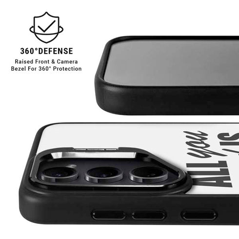 All You Need Is Love BW Galaxy S25 Kickstand Case