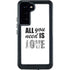 All You Need Is Love BW Galaxy S24 Plus Waterproof Case