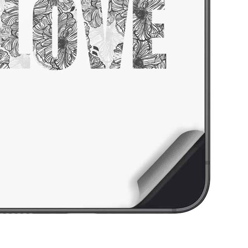 All You Need Is Love BW Galaxy S25 Skin