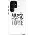 All You Need Is Love BW Galaxy Cases