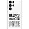 All You Need Is Love BW Galaxy S25 Ultra Skin