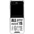 All You Need Is Love BW Galaxy Z Flip6 Clear Case