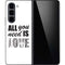 All You Need Is Love BW Galaxy Z Fold5 5G Skin