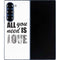 All You Need Is Love BW Galaxy Z Fold6 Skin