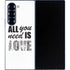 All You Need Is Love BW Galaxy Z Fold6 Skin
