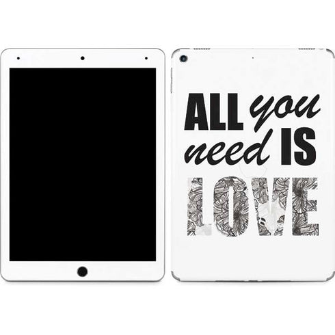 All You Need Is Love BW iPad Skins