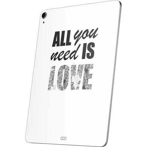 All You Need Is Love BW Apple iPad Air Skin