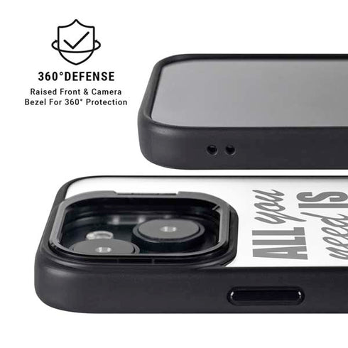 All You Need Is Love BW iPhone 14 Kickstand Case