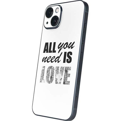 All You Need Is Love BW iPhone Skins