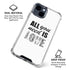 All You Need Is Love BW iPhone 15 Clear Case