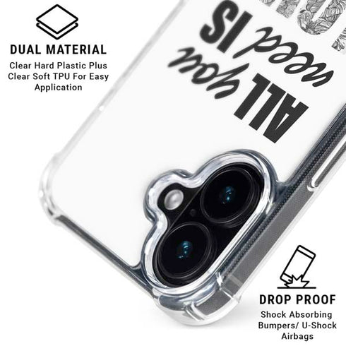 All You Need Is Love BW iPhone 16 MagSafe Case