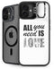 All You Need Is Love BW iPhone 16 Plus Kickstand Case