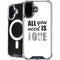 All You Need Is Love BW iPhone 16 Plus MagSafe Case